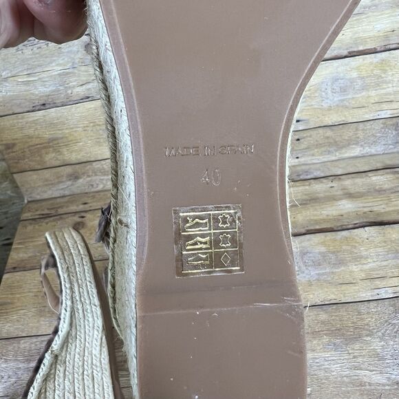 L’AGENCE New Elysee Suede Espadrille Wedge Sandals in Cheetah Size 9.5 (EU 40) - Picture 15 of 16